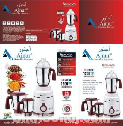 Ajnur mixer grinder 1200 watt